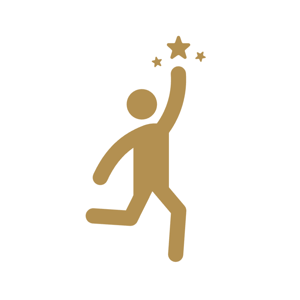 Reaching for the stars icon
